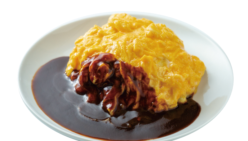 あづま屋総本店のふわとろオムライス - 担々麺のスープと相性抜群